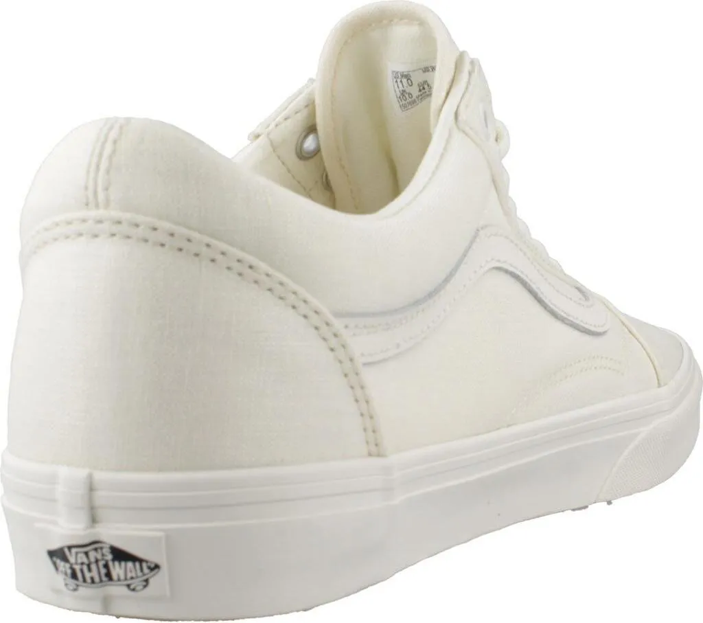 Vans Old Skool Linen Blanc - Finissez-en avec les Pieds Chauds en Baskets