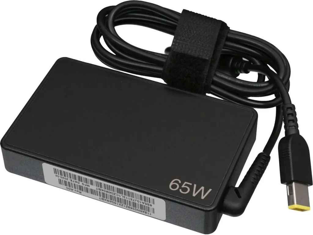 Chargeur ThinkPad Lenovo 65W idéal pour le télétravail et bureau - 3