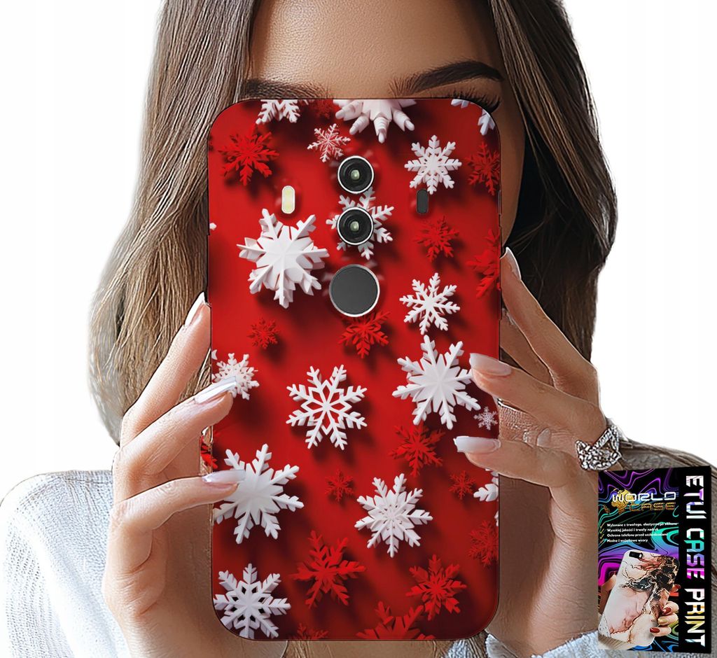 Hülle Für Huawei Mate 10 Pro - Schneeflocken, Schnee, Sterne, Urlaub