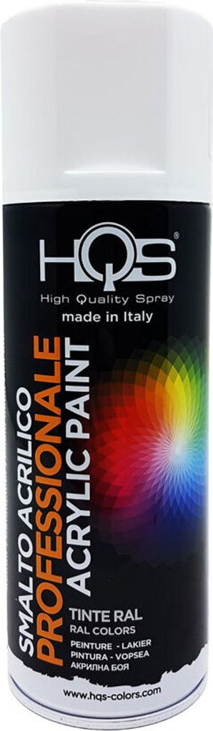 Lack Spray HQS Acryl Nagellack Weiß Pur 400 ml für Auto