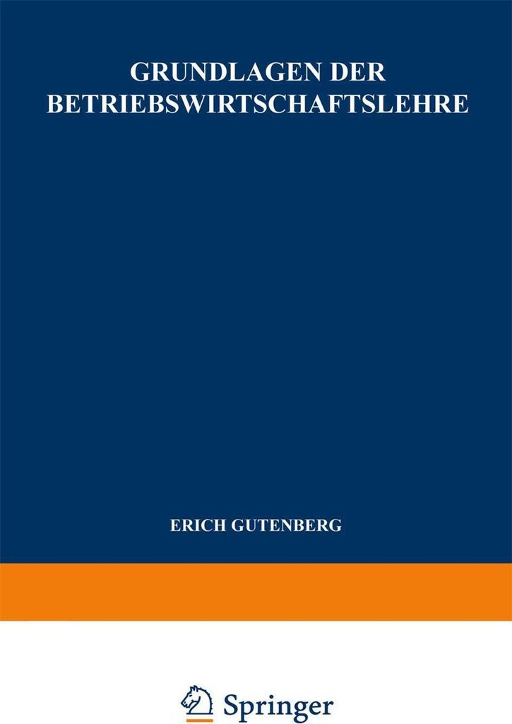 Grundlagen der Betriebswirtschaftslehre