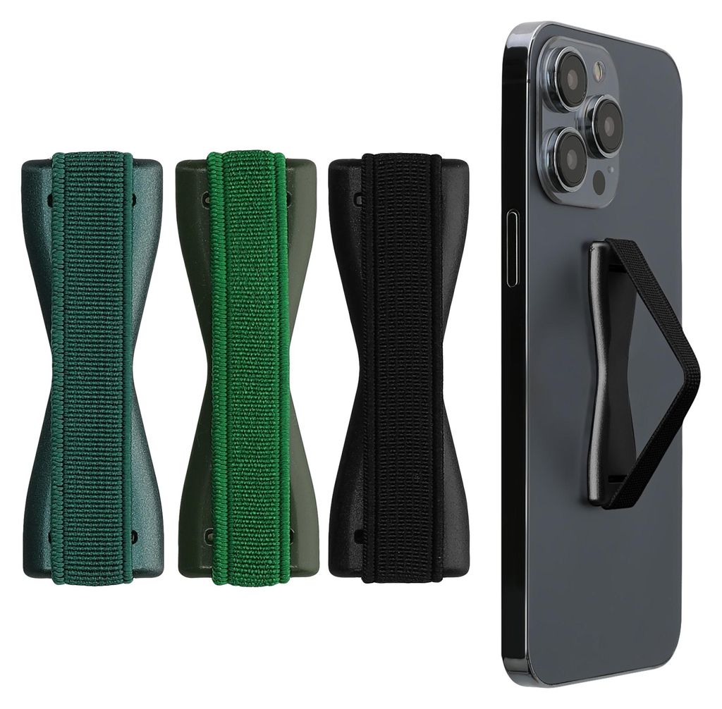 kwmobile Smartphone Fingerhalter 3 Set - Handy Halter Griff Produktbild 