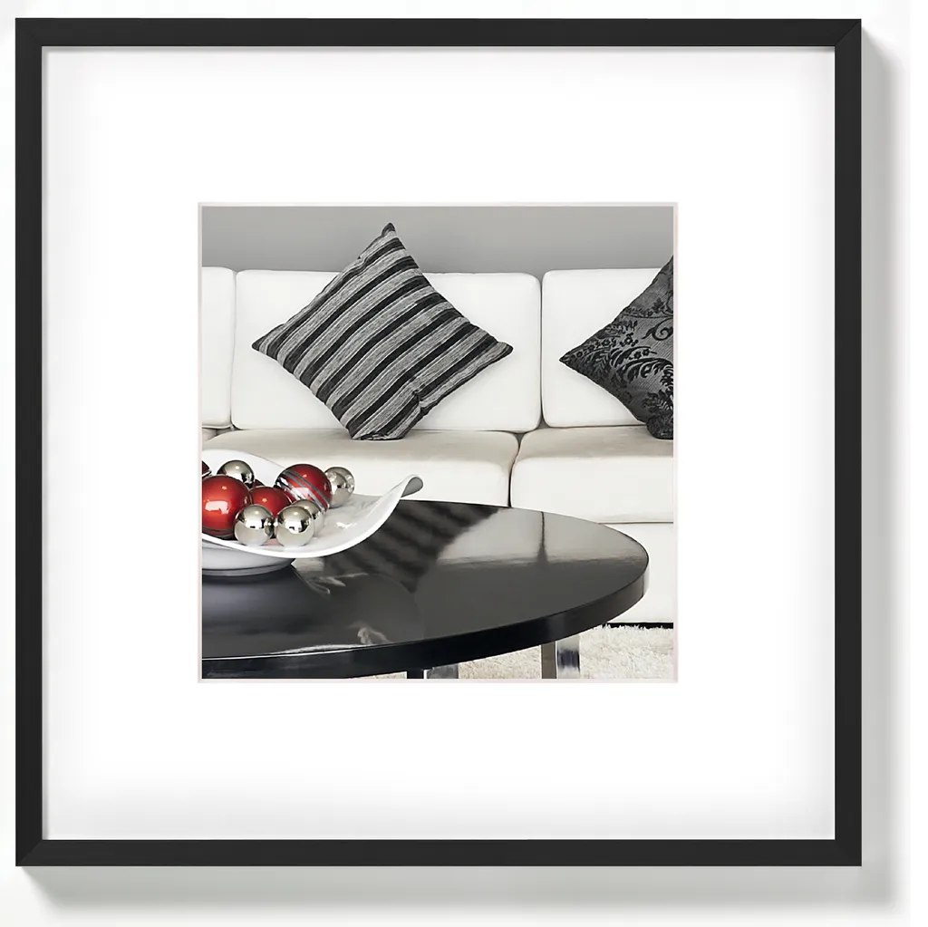 Cornice Foto Walther Chair 30x30 Alluminio Nero - Ricordi Protetti - 8
