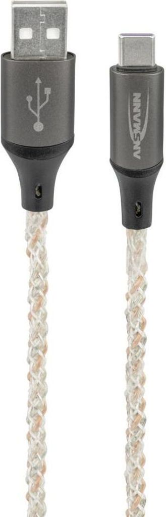 EverActive Cavo Micro USB In Nylon Intrecciato - Ricarica Veloce 2.4A, Lunghezza 120 Cm, Nero
