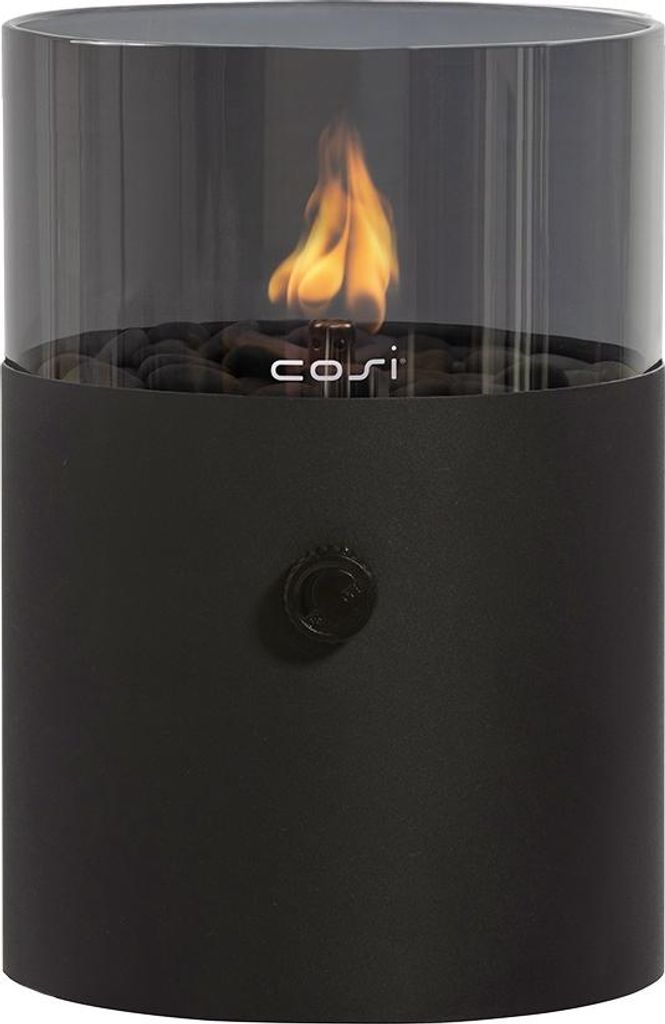 Cosifire Tischfeuer COSISCOOP XL black smoked | Ø 20,5x30cm