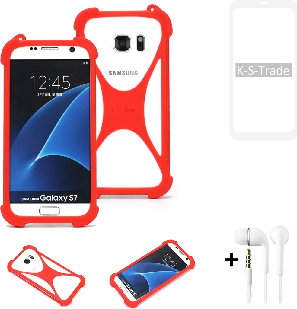Handy-hülle + Kopfhörer kompatibel mit OnePlus OnePlus 8 Pro Schutz-hülle Bumper Silikon Schutz Hülle Cover Case Silikoncase Silikonbumper TPU