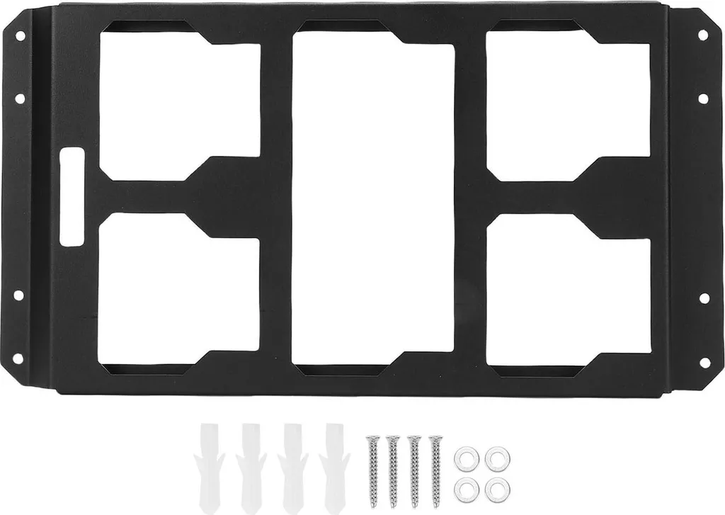 Plaque de montage haute résistance en acier galvanisé pour boîte outils