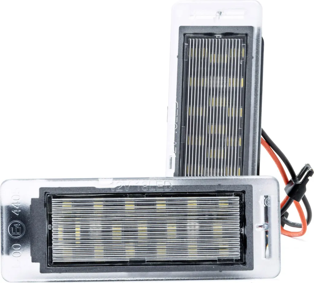 Module LED plaque immatriculation 12V CANBUS anti-erreur blanc 6000K
