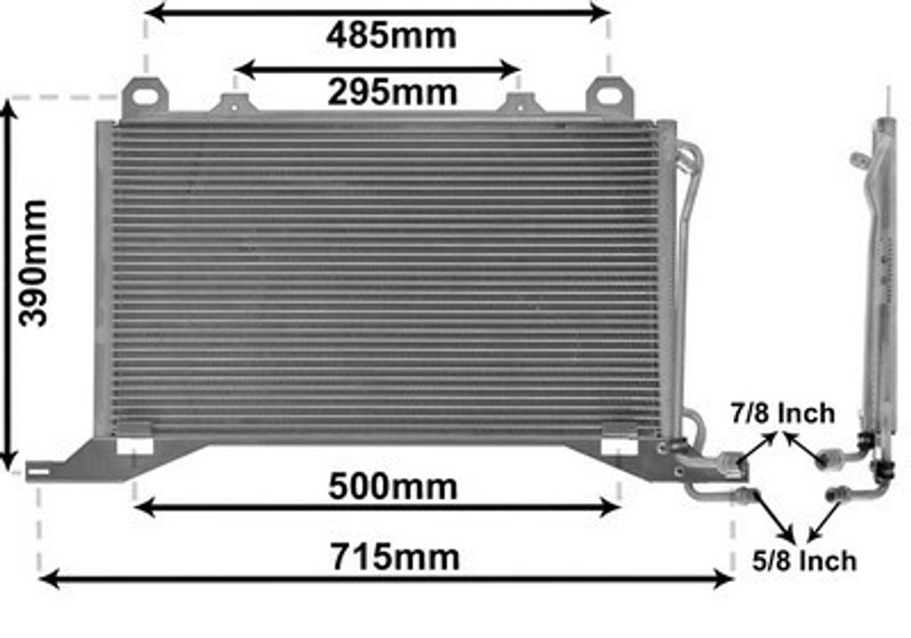 VAN WEZEL 30005222 Kondensator Klimaanlage Klimakondensator passend für MERCEDES-BENZ E-Klasse Limousine (W210)