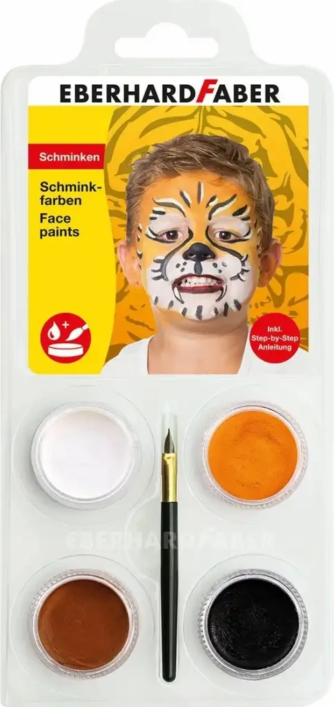 Set maquillage Tigre EBERHARD FABER idéal pour déguisement et spectacle