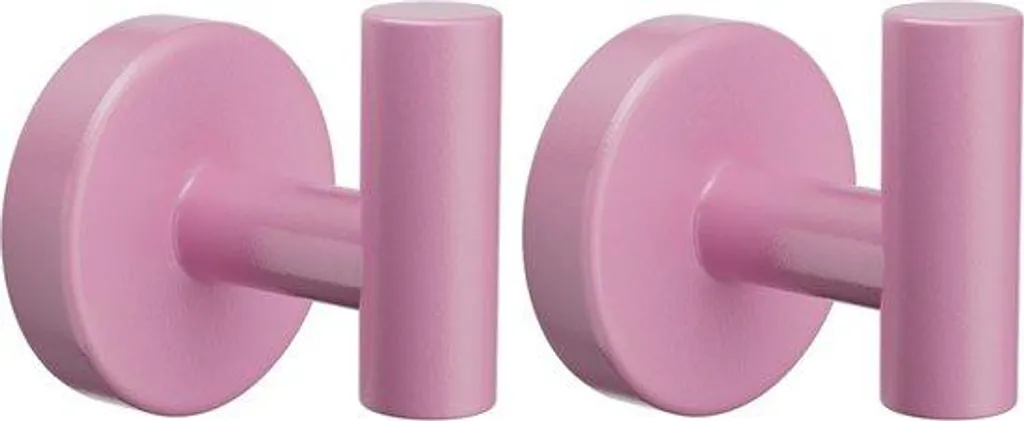 Patères de Salle de Bain Roses en Lot de 2 - Supports pour Serviettes