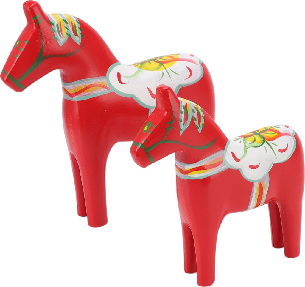 Wooden Swedish Dala Horse,Swedish Dala Horse Statue,Wooden Zdjęcie produktu 