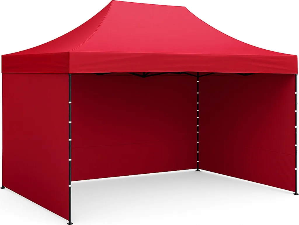 Abri de jardin pliant 3x4,5m Rouge Aga Stand pour foires et événements
