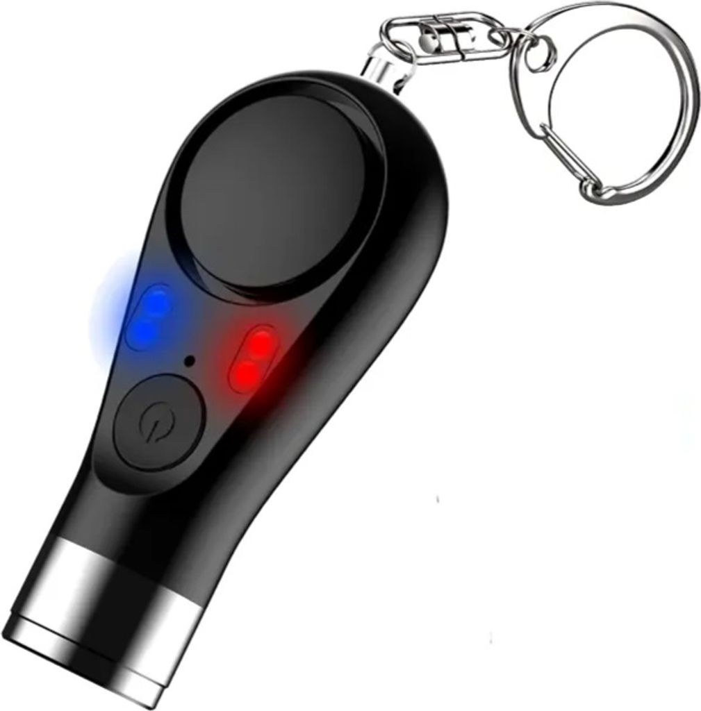 Allarme personale con mini torcia LED ricaricabile Immagine del prodotto 