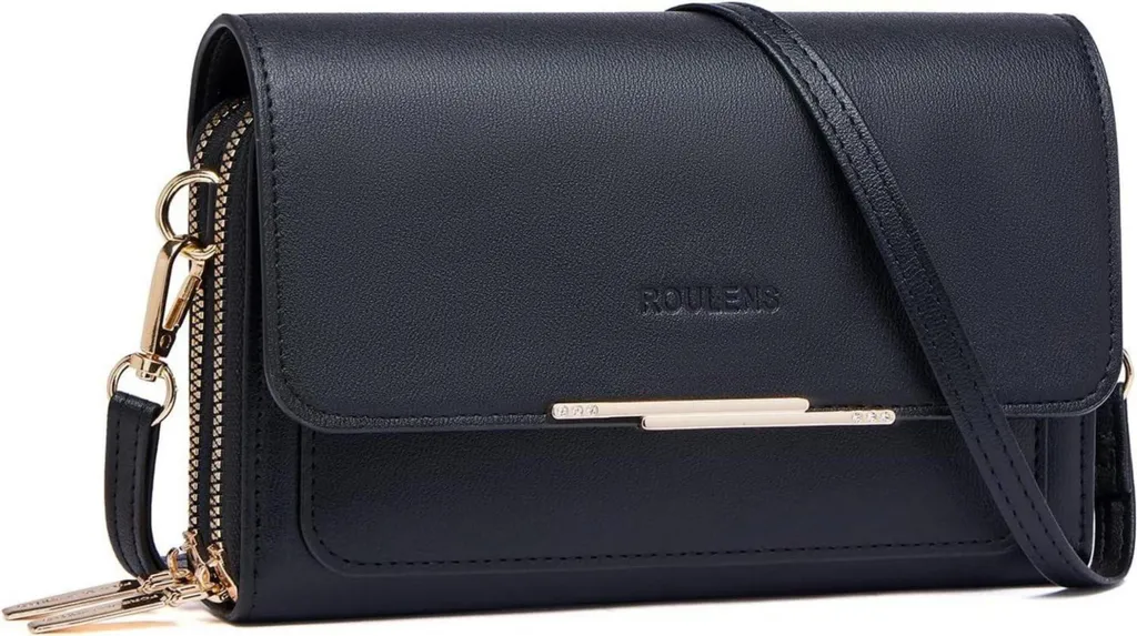 Mini Bag Porta Cellulare Donna Nera - Accessorio Crossbody Trend