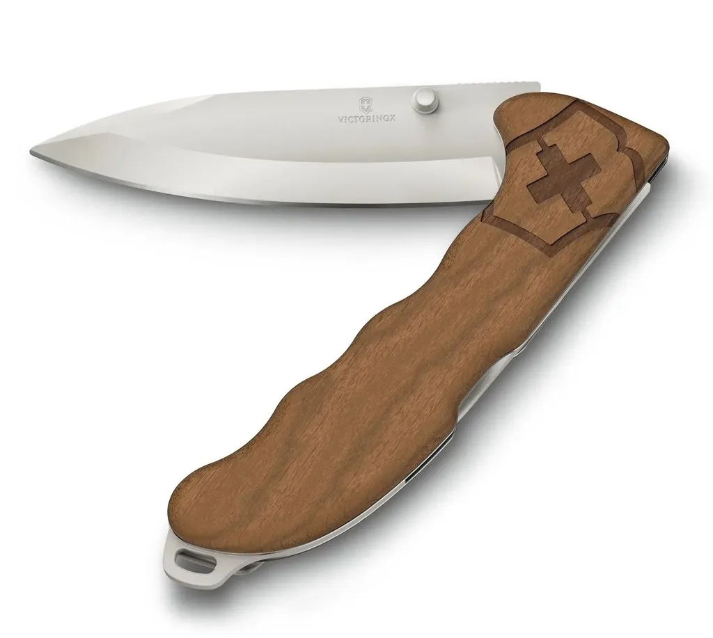 Victorinox Evoke Wood Couteau avec Lame Blocable et Manche en Noyer