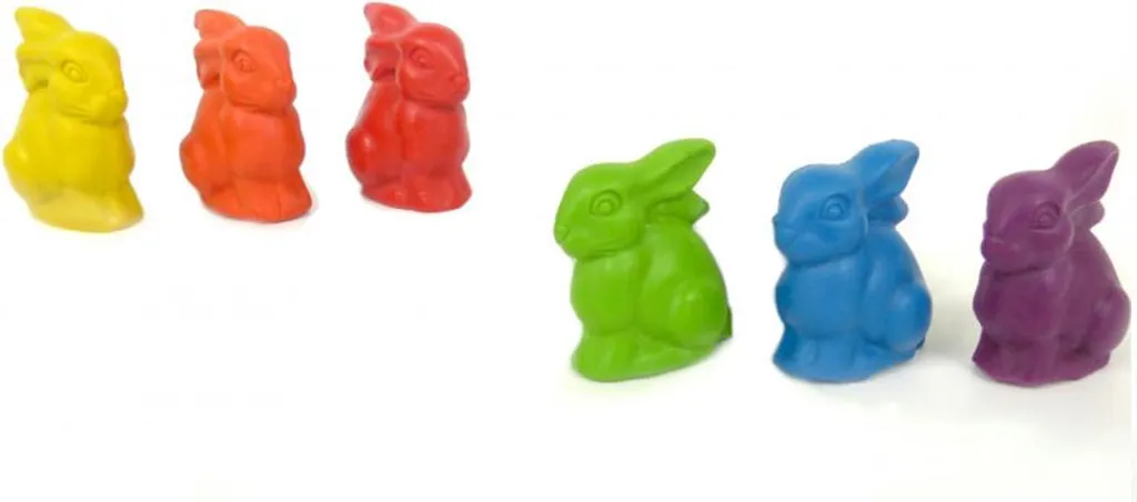 Jouet créatif sans toxines : lapin de cire à peindre ökoNorm 6 couleurs S1