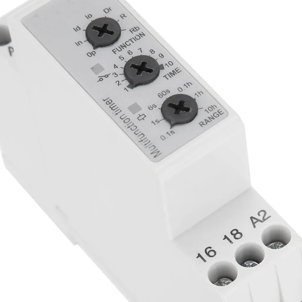 Relais de temporisation d'arrêt réglable 12V DC avec indicateur lumineux