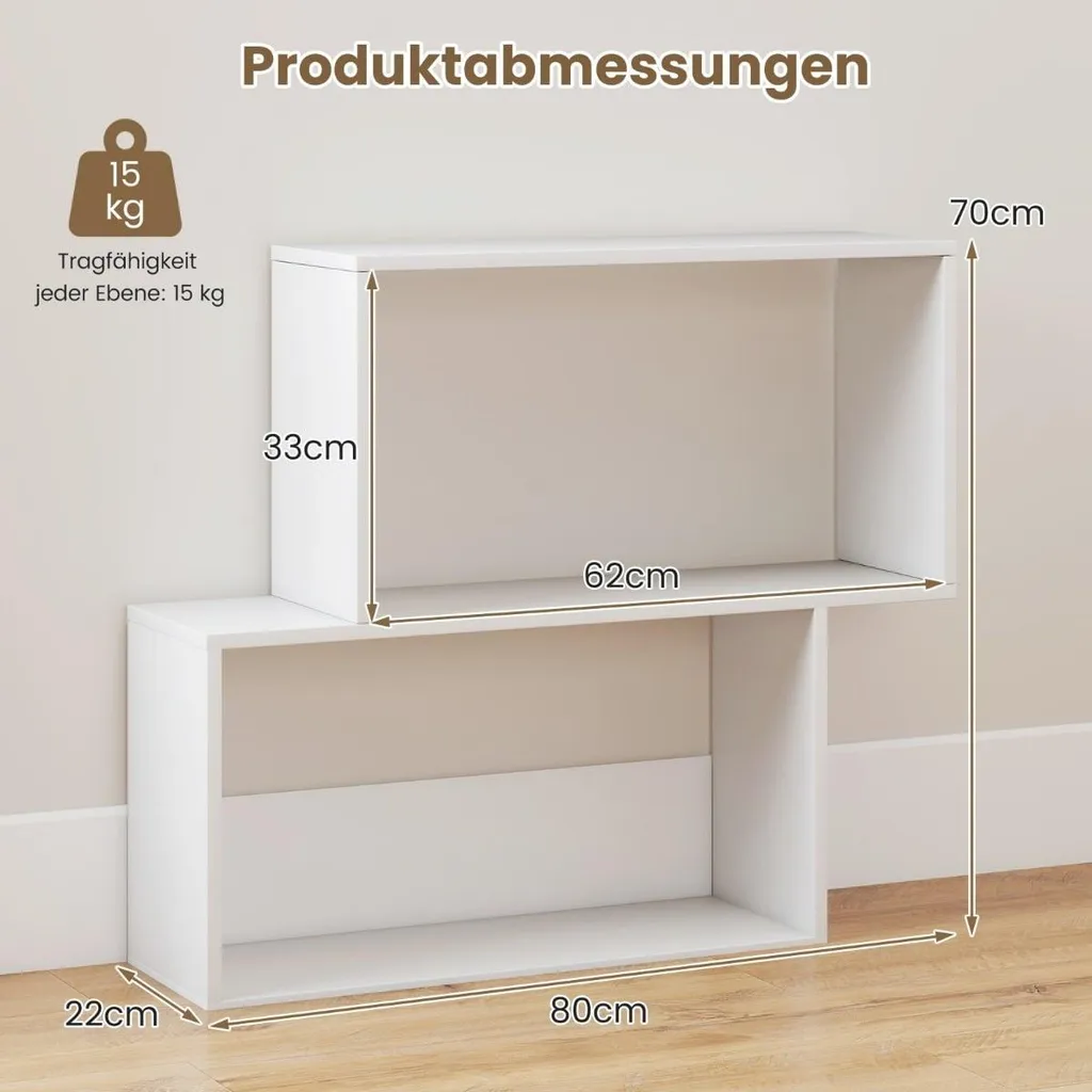 Meuble de rangement blanc compact pour optimiser l'espace et les angles - 2
