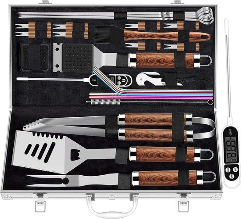 Set d'ustensiles pour barbecue durable - Accessoires inox anti-corrosion