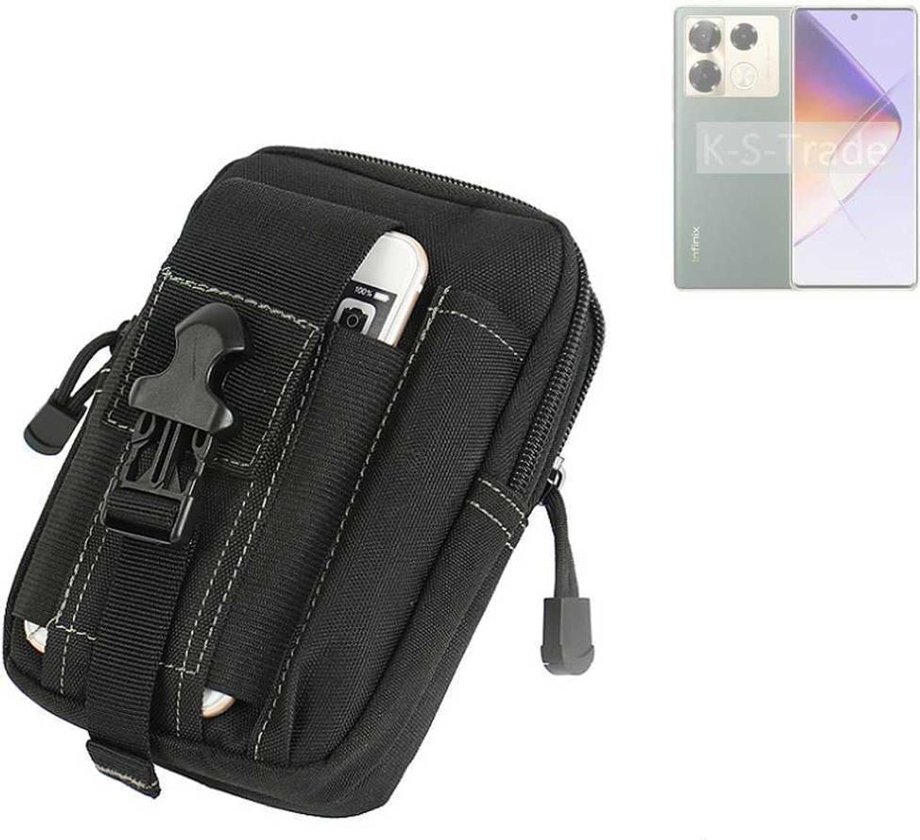 K-S-Trade Gürtel Tasche kompatibel mit Infinix Note 40 Pro+ 5G Gürteltasche Holster Schutz Hülle Handy Hülle Smartphone outdoor Handy-Hülle