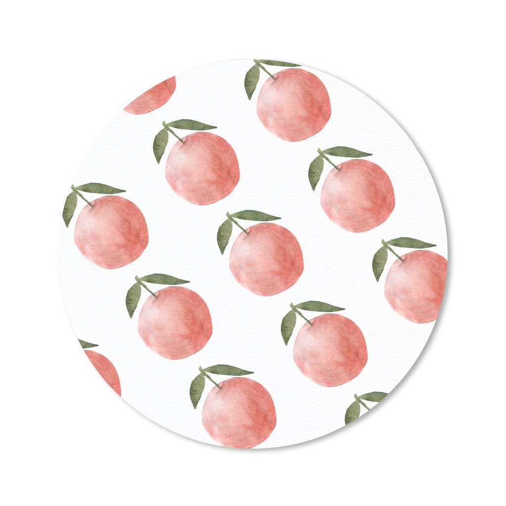 MuchoWow Mauspad Mousepad Äpfel - Aquarelle - Muster 20x20 cm - Mousepads - Maus Mat - Pad - Mausunterlage - Schreibtischmatte