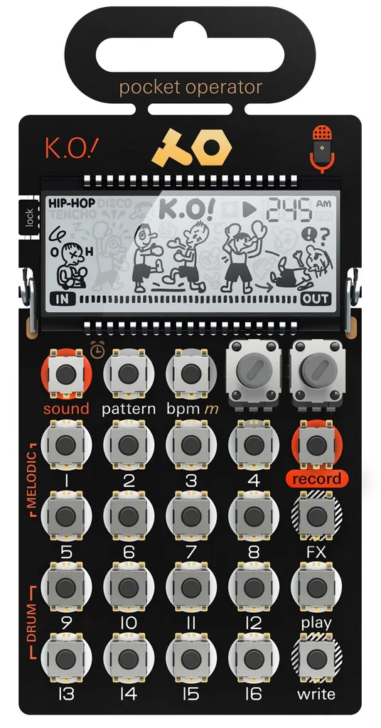 Synthétiseur Échantillonneur PO-33 K.O. avec Microphone Intégré - TE