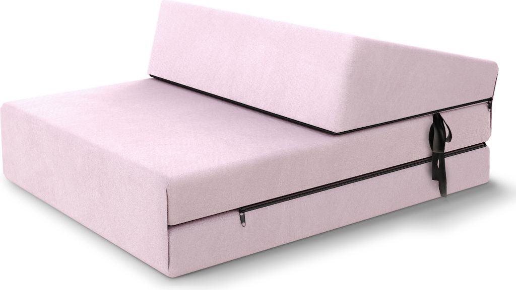 Klappmatratze 70x200 cm Futonsofa SUZI MINI Kaltschaum Polyurethan Höhe ca. 9 cm Trinity Rosa