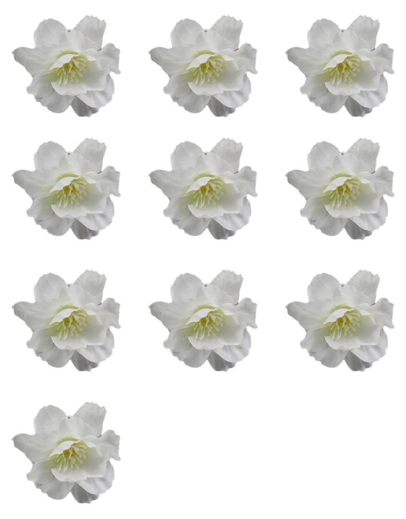 10 künstliche Kirschblütenköpfe, Mini-Kirschblüten aus Seide für Bastelarbeiten, Brauthaarspangen, Haarbänder, Kleider-DIY-Accessoires, Hochz...