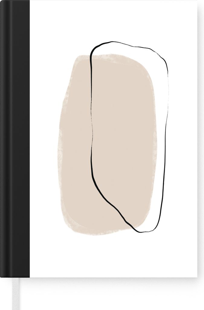 MuchoWow Notizbuch Tagebuch Haushaltsbuch Notebook A5 Minimalismus - Gestaltung - Pastell - Notizblock - Notizheft - Notebook - Schreibblock - Pa...