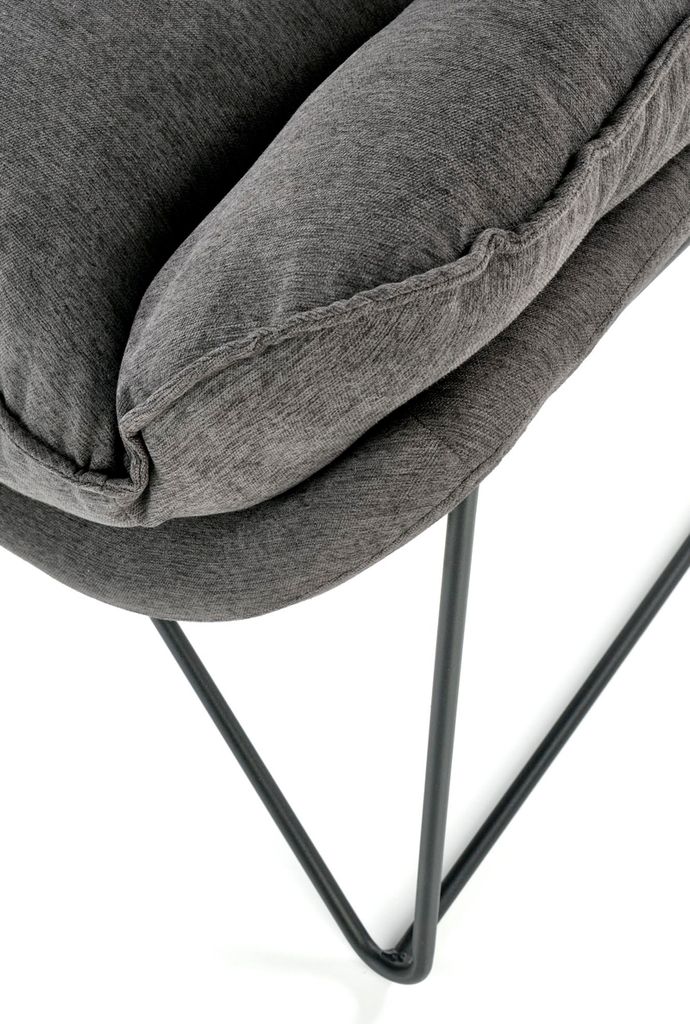 Halmar Designové křeslo Volker - tmavě šedé / černé Obrázek produktu 10