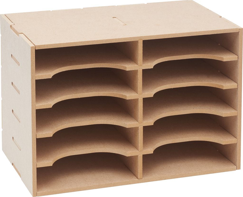 Pronty Crafts Flexio Stempelkissen-Box, 10 Fächer Basic Box