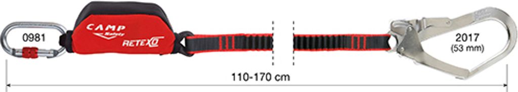 Camp RETEXO REWIND SINGLE I Falldämpfer Verbindungsmittel