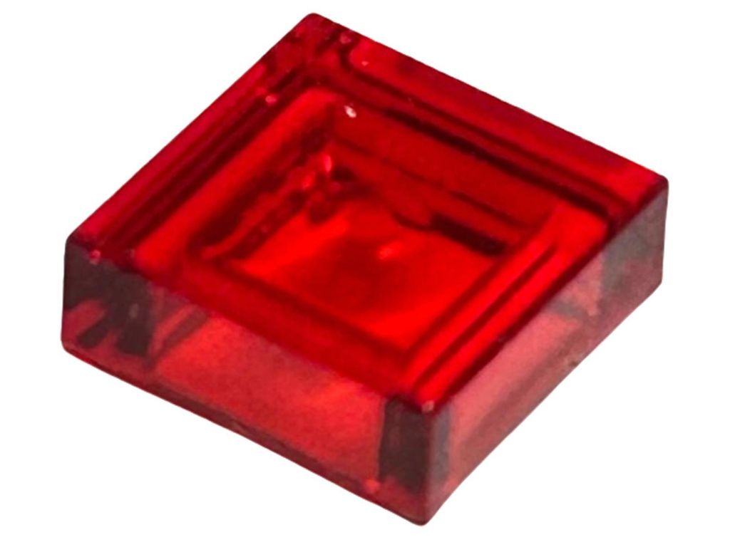 Lego 1x1 Fliesen 3070 - 100 Stück Trans - Rot