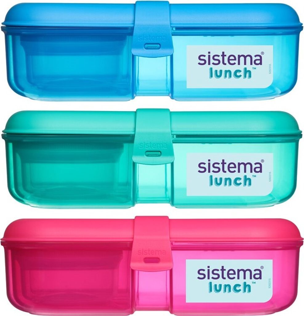 Sistema® Lunch™ Trzykomorowy pojemnik na lunch z Zdjęcie produktu 