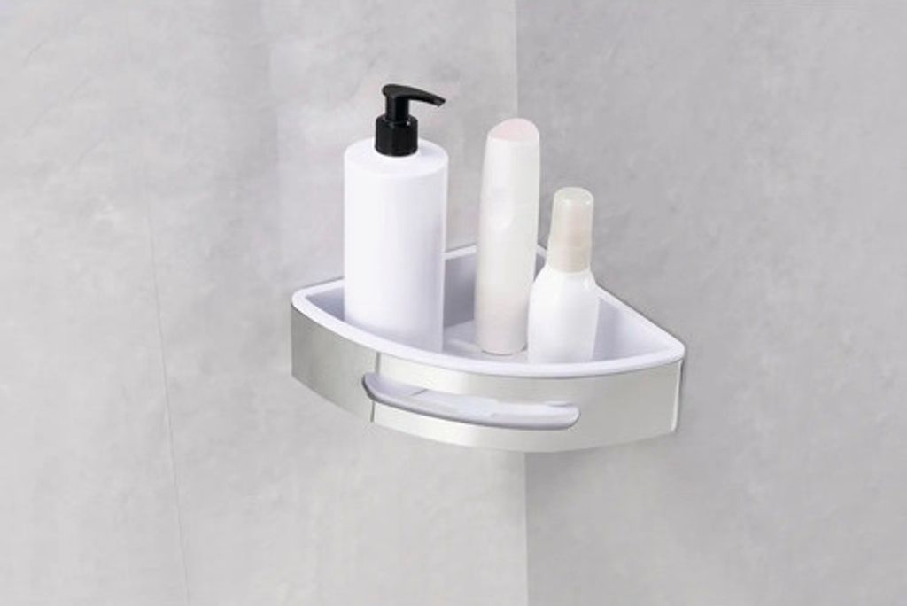 REIKA Duschkorb für die Ecke 19 cm edelstahl Produktbild 