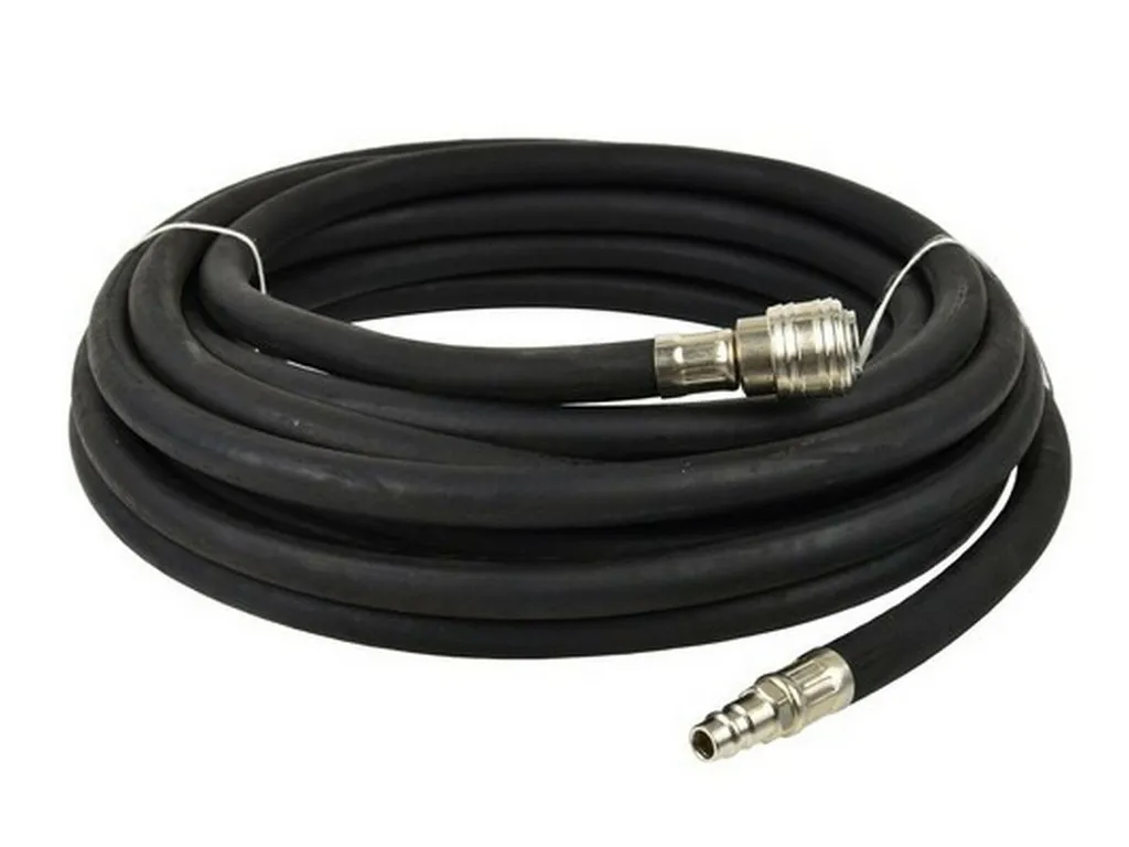 GEKO G02973 Tubo Gomma Pressione 10m con Innesti Rapidi 1/4"