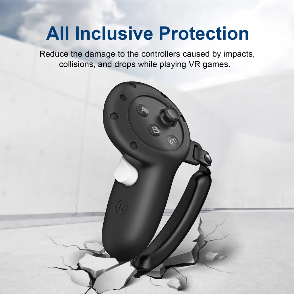 Grip Silicone Meta Quest 3S/3 - Ottimizzato per Competizioni e Sport VR - 3