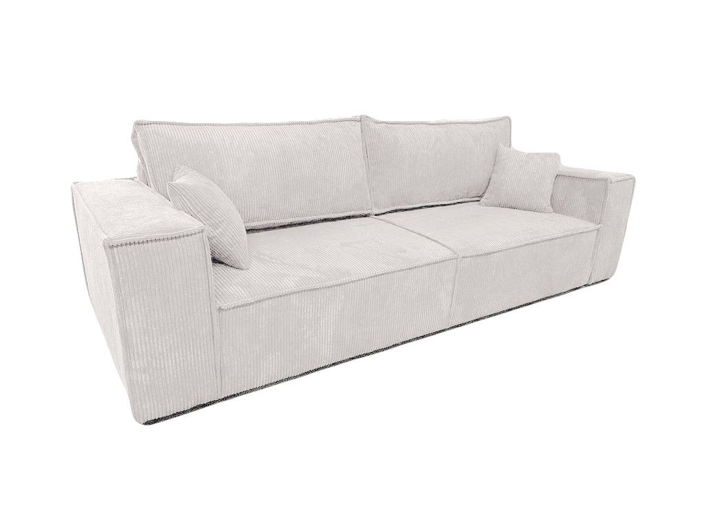 Ecksofa Camel III mit Schlaffunktion Bettkasten Sofa Couch 255 cm Wohnzimmer Schlaffläche 200 x 150 cm (Farbe: Poso 100 - beige)