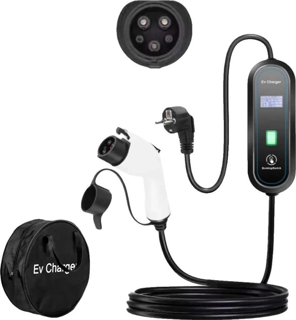 Cavo Ricarica Portatile Tipo 1 per Veicoli Elettrici | 3.5kW 16A IP65