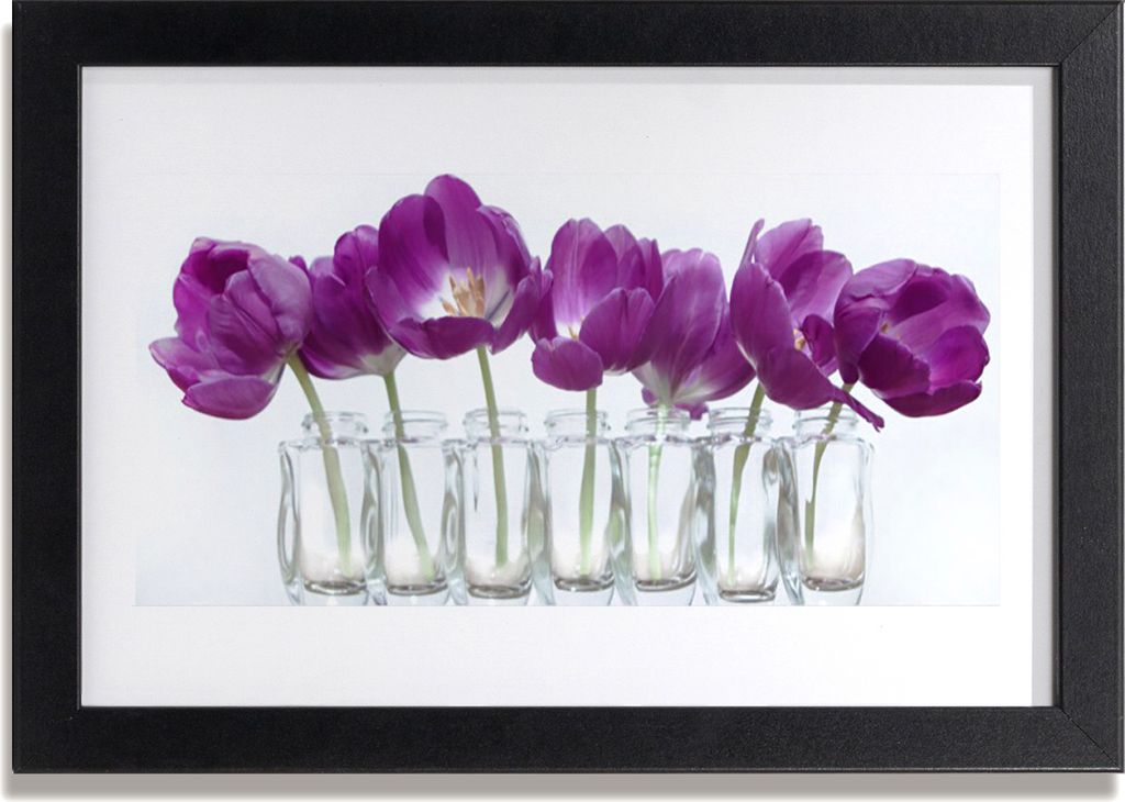 Bild 30x20 MDF-Rahmen Wandkunst Blumen Pflanzen Natur
