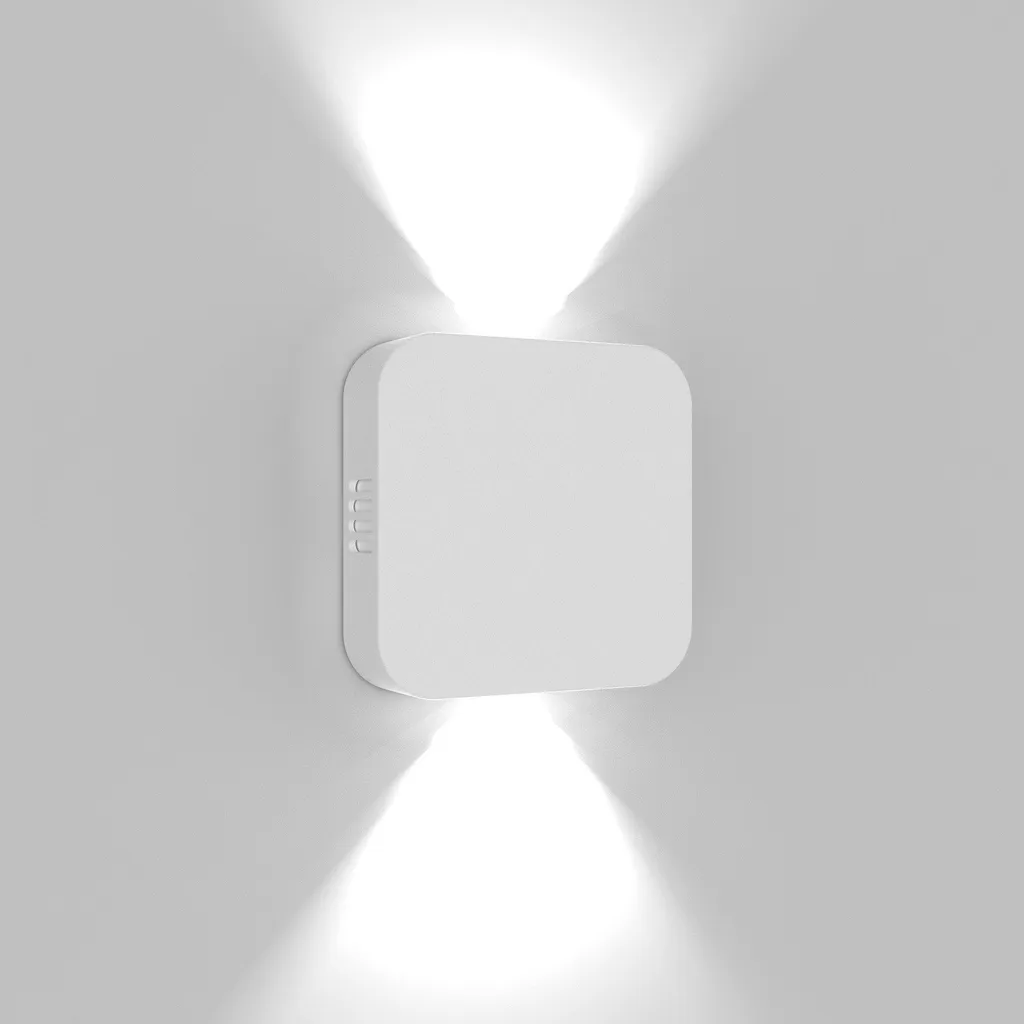 Roller Applique Murale LED 10.5W Aluminium Blanc Mat IP54 Double Émission