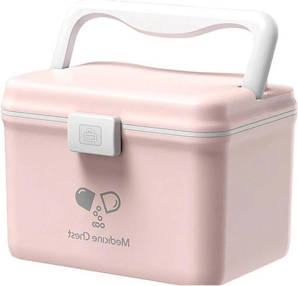 Trousse de premiers secours TKD6402-XL 146 l rose à deux compartiments
