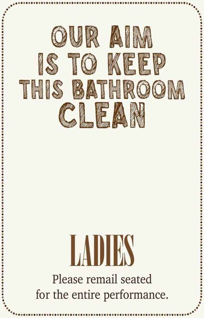 vianmo Holzschild 30x20 cm Keep this bathroom clean