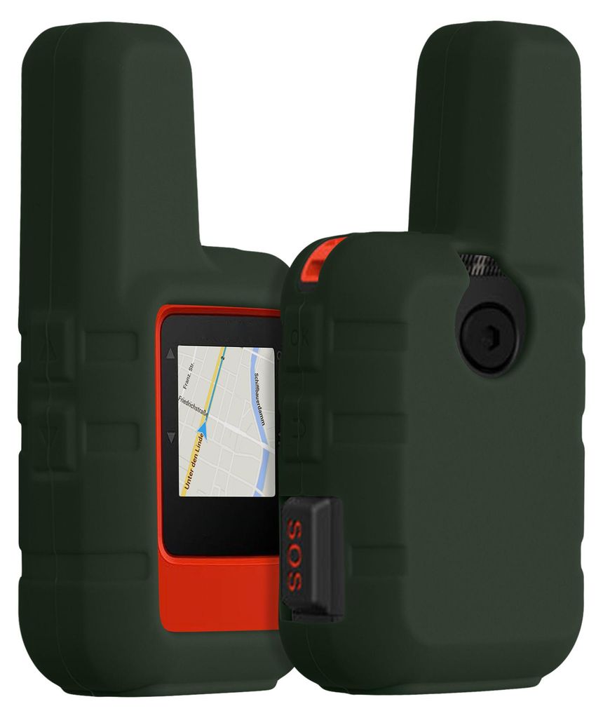 kwmobile Hülle für Garmin inReach Mini Schutzhülle - Hülle für GPS Handgerät - Case in Dunkelgrün