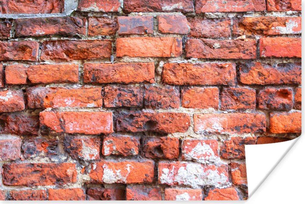 MuchoWow Poster Mauerwerk - Wand - Ziegel 30x20 cm - Plakate - Print