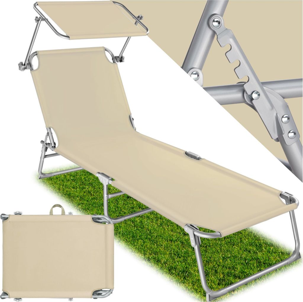 Skladacie záhradné ležadlo 190 x 68 x 28 cm Obrázok produktu 2