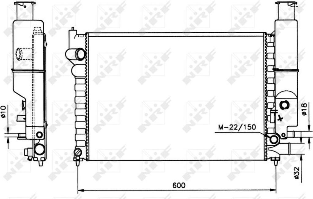 Kühler, Motorkühlung NRF 58802