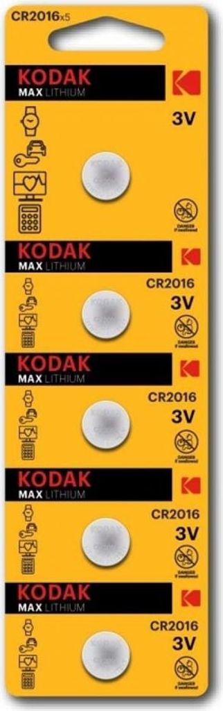 KODAK Max Lithium Knopfzelle CR2016 / 3V / BP5 Produktbild 