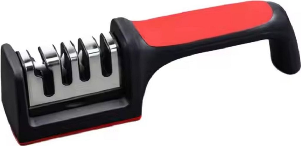 Effektiver Messerschärfer in Schwarz/Rot - Typ2 für perfekte Klingen KP36331